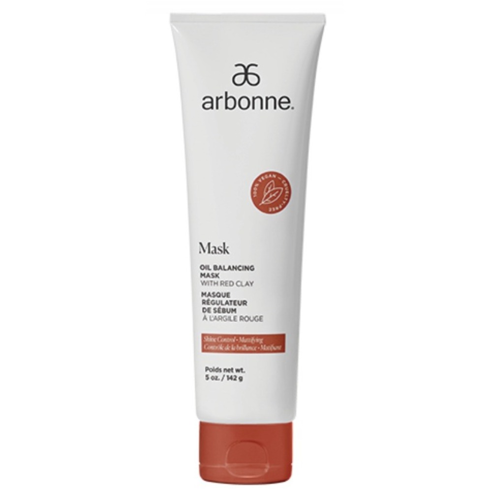Arbonne Oil Balancing Mask‎ with Red Clay 5oz Shine Control Mattifying Vegan NEW